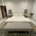Load image into Gallery viewer, Upholstred Wingback Bed
